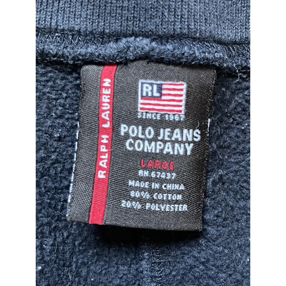 Polo Jeans‎ Company USA Navy Blue Sweatpants Men's Size Large Preowned Y2K 2000s